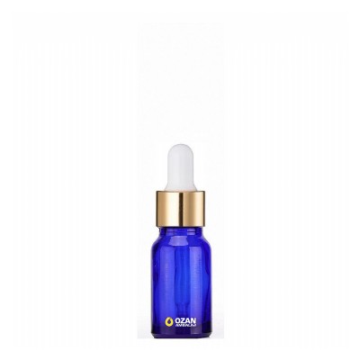 20 ml Mavi Cam �i�e Gold Beyaz Damlal�k