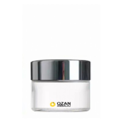 20 ml �effaf Cam Krem Kavanozu G�m�� Kapak Toptan