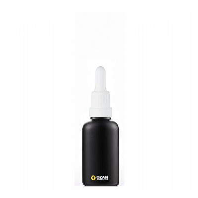 20 ml Siyah Cam �i�e Beyaz Kilitli Damlal�k Toptan �thal