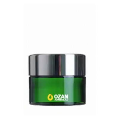 20 ml Ye�il Cam Krem Kavanozu G�m�� Kapak Toptan