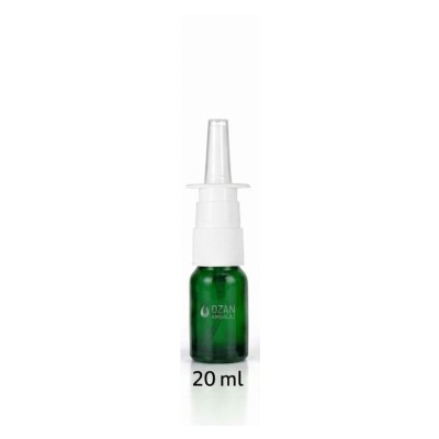20 ml Ye�il Cam �i�e Beyaz Nasal Sprey - Burun Sprey