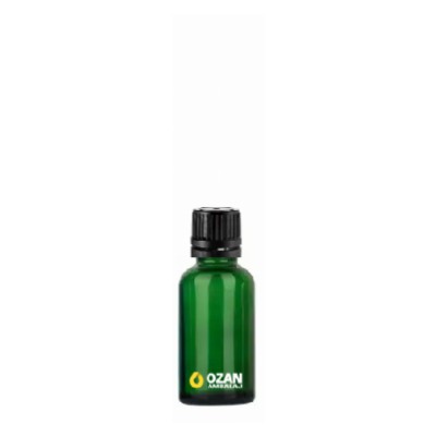 20 ml Ye�il Cam �i�e Euro Siyah Kilitli ��ten Damlal�k