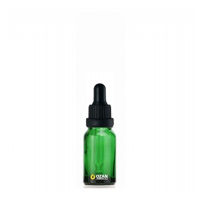20 ml Ye�il Cam �i�e Siyah Kilitli Damlal�k