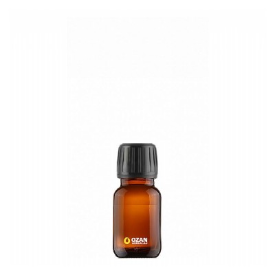 20 ml Amber Cam Ecza �urup �i�esi Siyah Kilitli Kapak