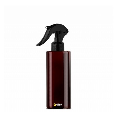200 ml Amber Silindir Pet �i�e Siyah Trigger Spreyli Toptan