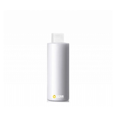 200 ml Beyaz Polietilen �i�e Beyaz Fliptop Kapakl� Silindir HDPE �i�e