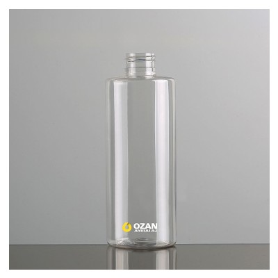 200 ml �effaf Silindir K�t Plastik Pet �i�e Beyaz Mini Trigger Sprey ve Beyaz Disctop Kapak