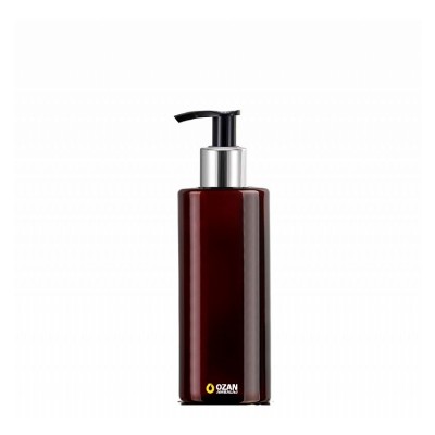 200 ml Toptan Amber Silindir Pet �i�e G�m�� Siyah Losyon S�v� Sabun Pompas�