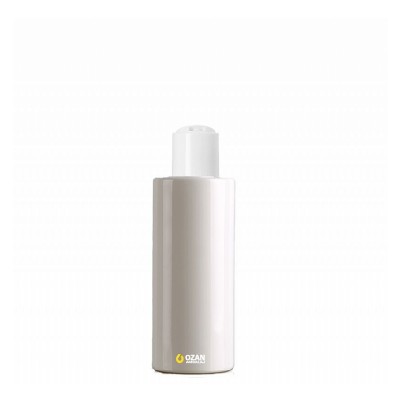 200 ml Toptan Beyaz Silindir Pet �i�e Beyaz Disctop Kapak