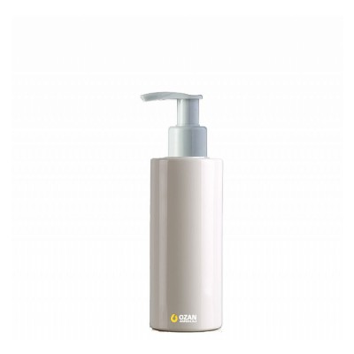 200 ml Toptan Beyaz Silindir Pet �i�e Beyaz Losyon S�v� Sabun Pompas�