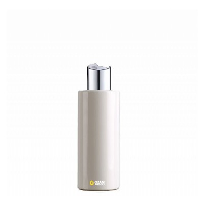 200 ml Toptan Beyaz Silindir Pet �i�e G�m�� Beyaz Disctop Kapak