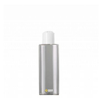 200 ml Toptan �effaf Silindir Pet �i�e Beyaz Disctop Kapak