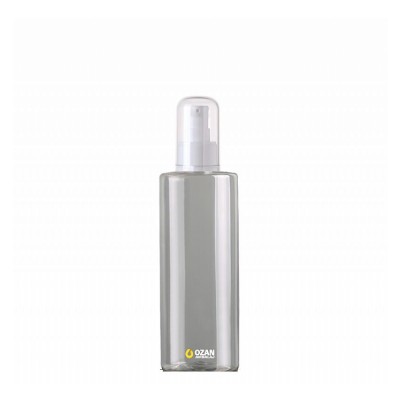200 ml Toptan �effaf Silindir Pet �i�e Beyaz Krem Pompas�