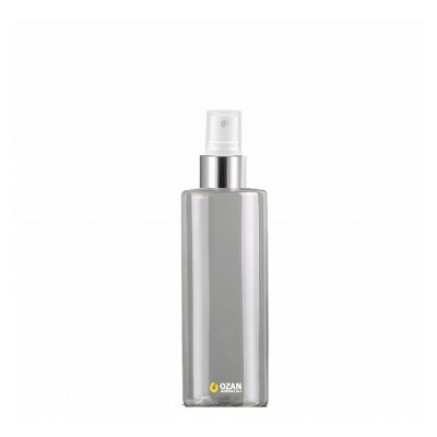 200 ml Toptan �effaf Silindir Pet �i�e G�m�� Beyaz Parmak Spreyli