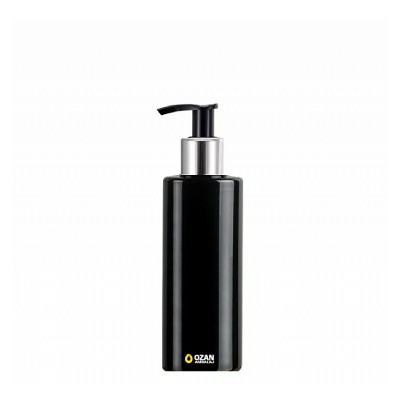 200 ml Toptan Siyah Silindir Pet �i�e G�m�� Siyah Losyon S�v� Sabun Pompas�