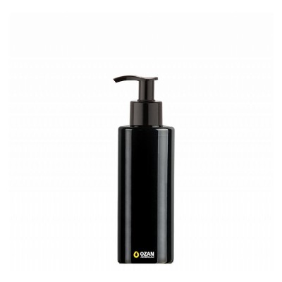 200 ml Toptan Siyah Silindir Pet �i�e Siyah Losyon S�v� Sabun Pompas�