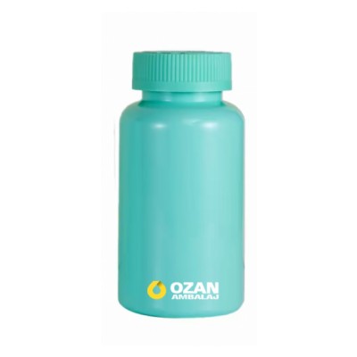 200 ml Turkuaz Polietilen Tablet Kaps�l �i�esi 
