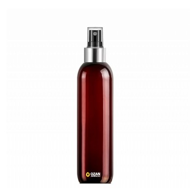 250 ml Amber Toptan Pet �i�e G�m�� Siyah Parmak Spreyli