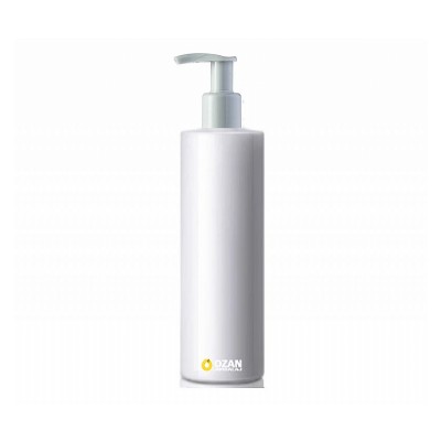 250 ml Beyaz Polietilen �i�e Beyaz Pompal� Silindir HDPE �i�e