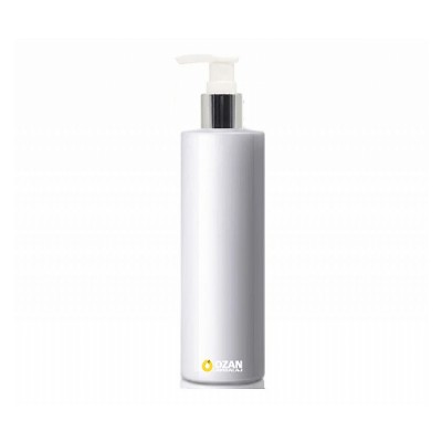 250 ml Beyaz Polietilen �i�e G�m�� Beyaz Pompal� Silindir HDPE �i�e