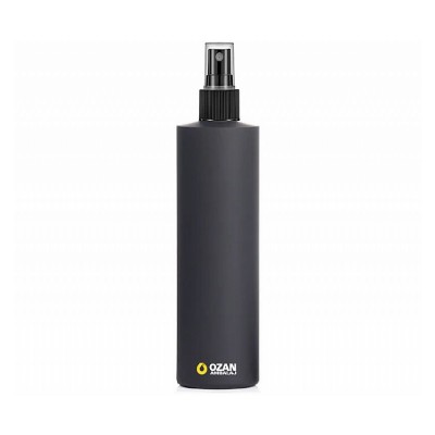 250 ml Siyah Polietilen �i�e Siyah Spreyli Silindir HDPE �i�e