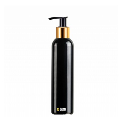 250 ml Siyah Toptan Pet �i�e Gold Siyah Losyon S�v� Sabun Pompas�