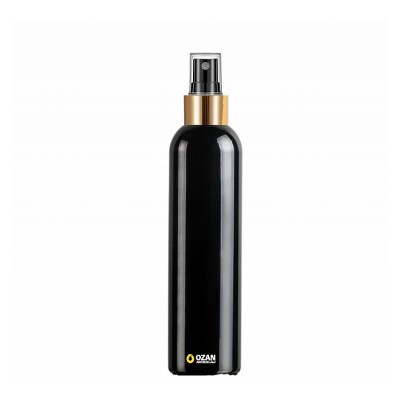 250 ml Siyah Toptan Pet �i�e Gold Siyah Parmak Spreyli