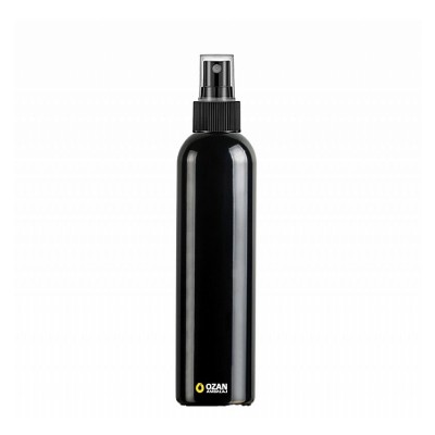 250 ml Siyah Toptan Pet �i�e Siyah Parmak Spreyli