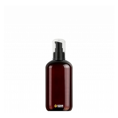 250 ml Toptan Amber Boston Pet �i�e Siyah Krem Pompas�