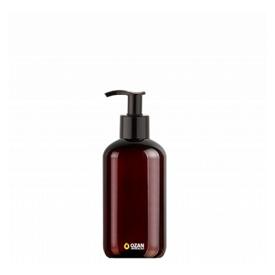 250 ml Toptan Amber Pet �i�e Siyah Losyon S�v� Sabun Pompas�
