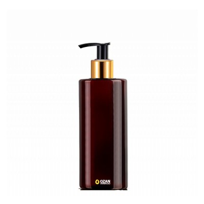 250 ml Toptan Amber Silindir Pet �i�e Gold Siyah Losyon S�v� Sabun Pompas�
