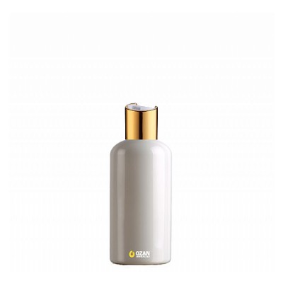 250 ml Toptan Beyaz Pet �i�e Gold Beyaz Disctop Kapak