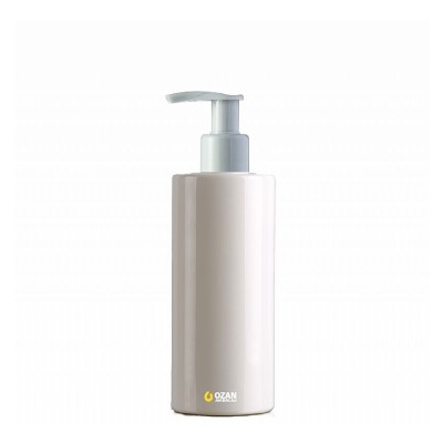 250 ml Toptan Beyaz Silindir Pet �i�e Beyaz Losyon S�v� Sabun Pompas�