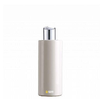 250 ml Toptan Beyaz Silindir Pet �i�e G�m�� Beyaz Disctop Kapak
