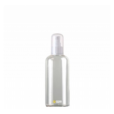 250 ml Toptan �effaf Boston Pet �i�e Beyaz Krem Pompas�