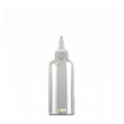 250 ml Toptan �effaf  Pet �i�e Beyaz Asans�r Kapak