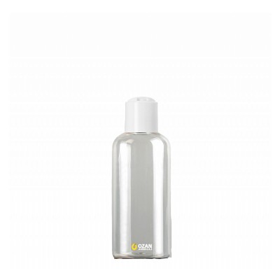 250 ml Toptan �effaf Pet �i�e Beyaz Disctop Kapak