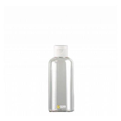 250 ml Toptan �effaf Pet �i�e Beyaz Fliptop Kapak
