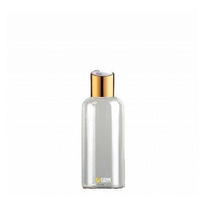 250 ml Toptan �effaf Pet �i�e Gold Beyaz Disctop Kapak