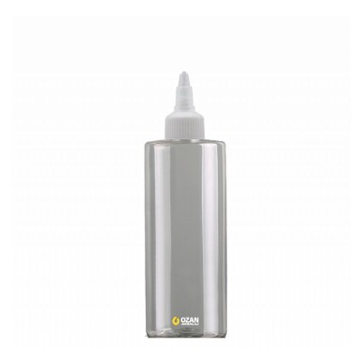 250 ml Toptan �effaf Silindir Pet �i�e Beyaz Asans�r Kapak
