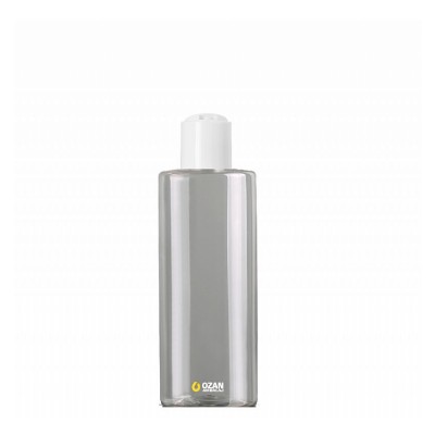 250 ml Toptan �effaf Silindir Pet �i�e Beyaz Disctop Kapak