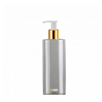 250 ml Toptan �effaf Silindir Pet �i�e Gold Beyaz Losyon S�v� Sabun Pompas�