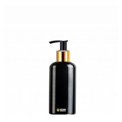250 ml Toptan Siyah Pet �i�e Gold Siyah Losyon S�v� Sabun Pompas�