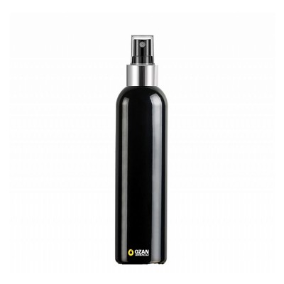 250 ml Siyah Toptan Pet �i�e G�m�� Siyah Parmak Spreyli