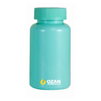 250 ml Turkuaz Polietilen Tablet Kaps�l �i�esi 