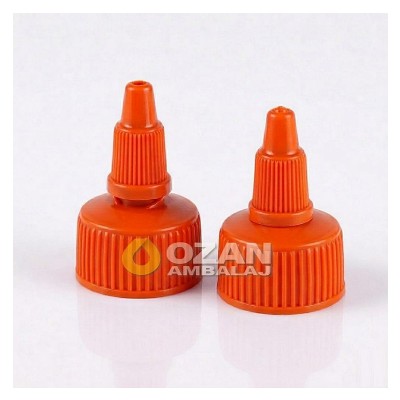 28/410 Twist-Off Turuncu Asans�r Kapak Contal� ve Folyolu