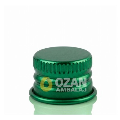 28 mm Ye�il Aluminyum Vidal� Kapak