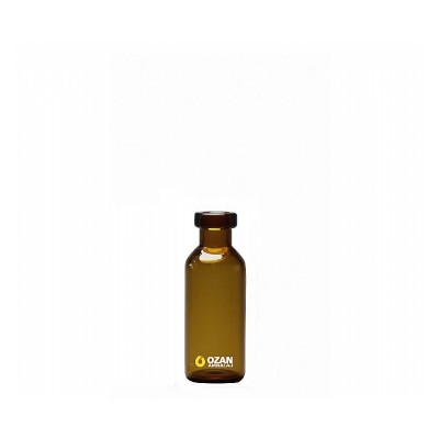 2R 2 ml  amber Flekon Penisilin Vial �i�e ve Flip Of Kapak