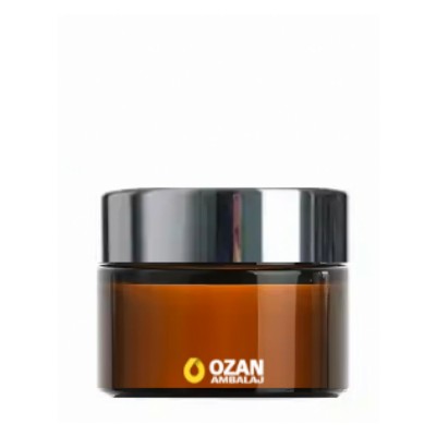 30 ml Amber Cam Krem Kavanozu G�m�� Kapak Toptan