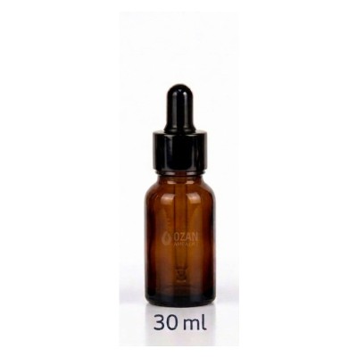 30 ml Amber Cam �i�e Siyah Damlal�k
